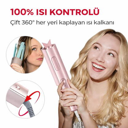 Otomatik Saç Maşası | 10 Saniyede Hazır Otomatik Bukle Yapıcı Saç Şekillendirici