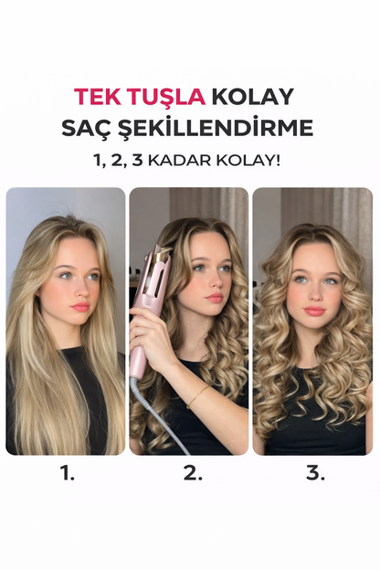 Otomatik Saç Maşası | 10 Saniyede Hazır Otomatik Bukle Yapıcı Saç Şekillendirici