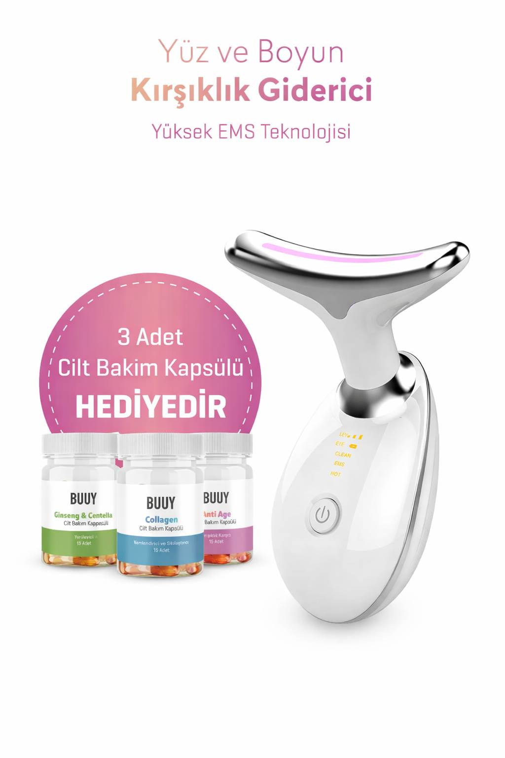 7’si 1 Arada LED Yüz Şekillendirici