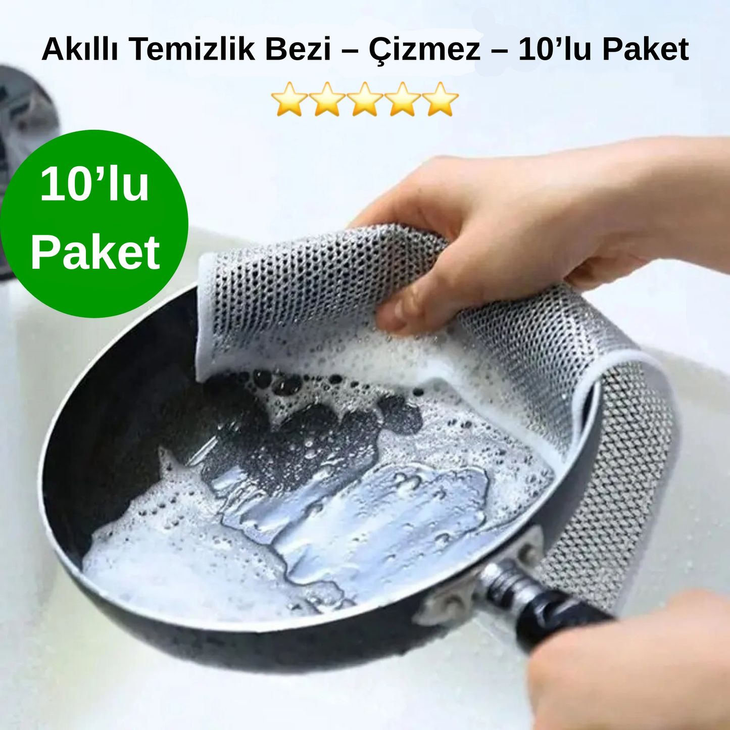 Akıllı Temizlik Bezi – Çizmez – 10’lu Paket